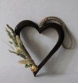 Houten hart 20 cm donker